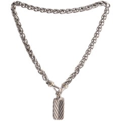 David Yurman Sculpted Cable Dog Tag