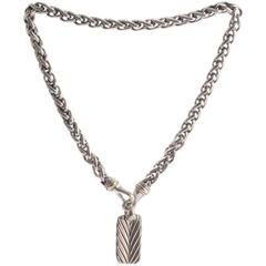 David Yurman Sculpted Cable Dog Tag 9