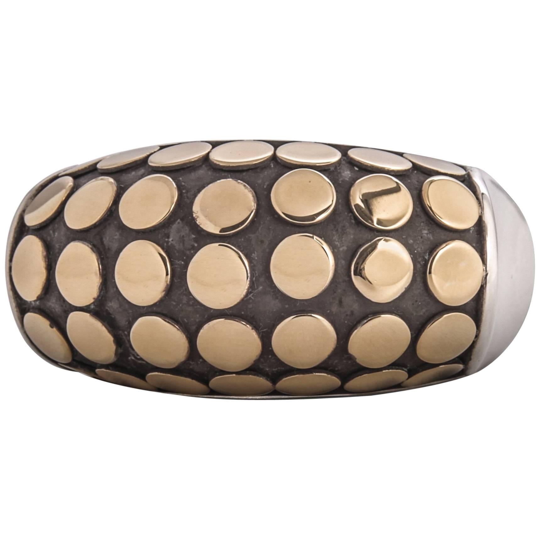 John Hardy Sterling Silver Dot Dome Ring