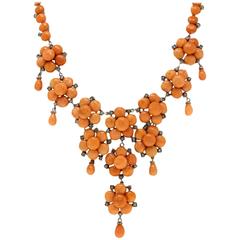 Luise Coral Diamond Necklace 10
