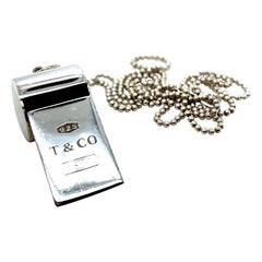 Tiffany & Co 1837 Whistle Sterling Silver with chain