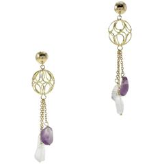 Luise Gold Sphere Drop Earrings 8
