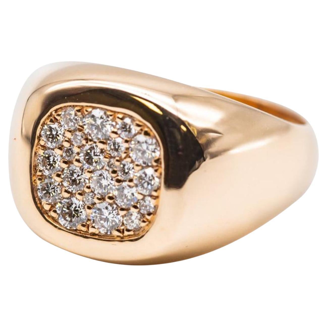 0.51 Carat Pink Gold Diamond Ring