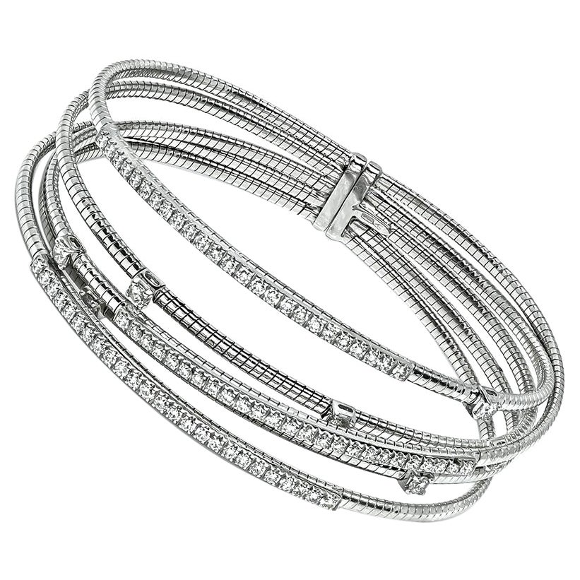 1.60ct Diamond Gold Bangle