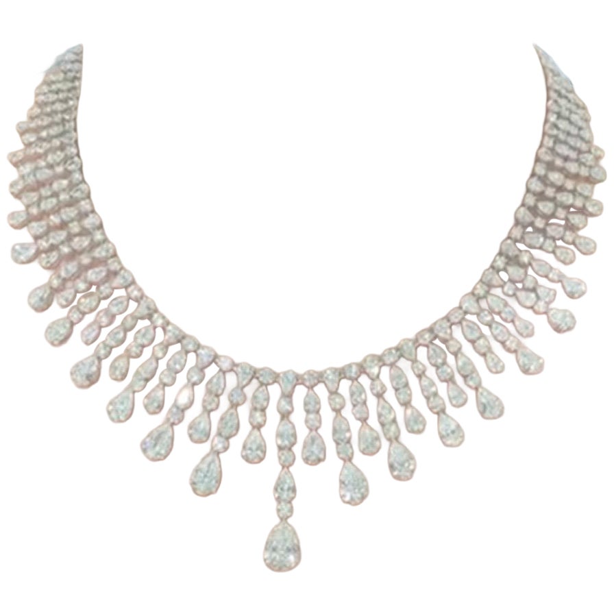 Emilio Jewelry Certified Extravagant Diamond Necklace