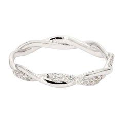 14k Gold Natural Pave Diamond Ring Unique Anniversary Ring Minimalist Ring Gift
