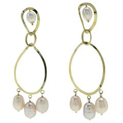 Luise Yellow Gold Drop Earrings 5