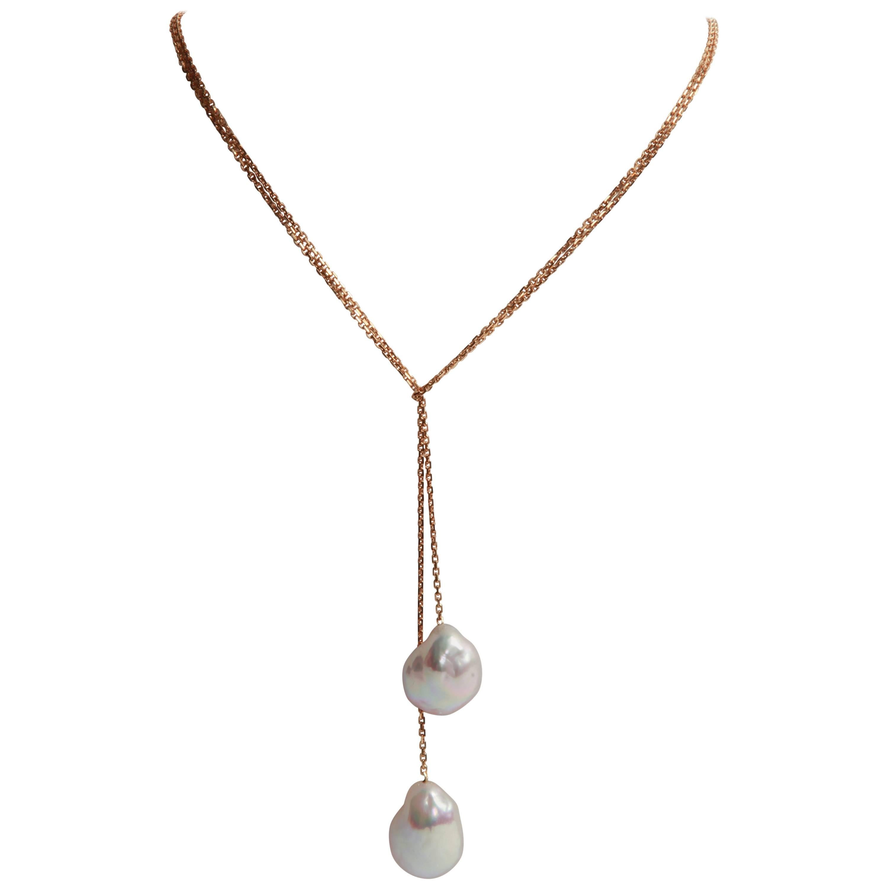 Marion Jeantet Fresh Water Pearl Open Ended Necklace