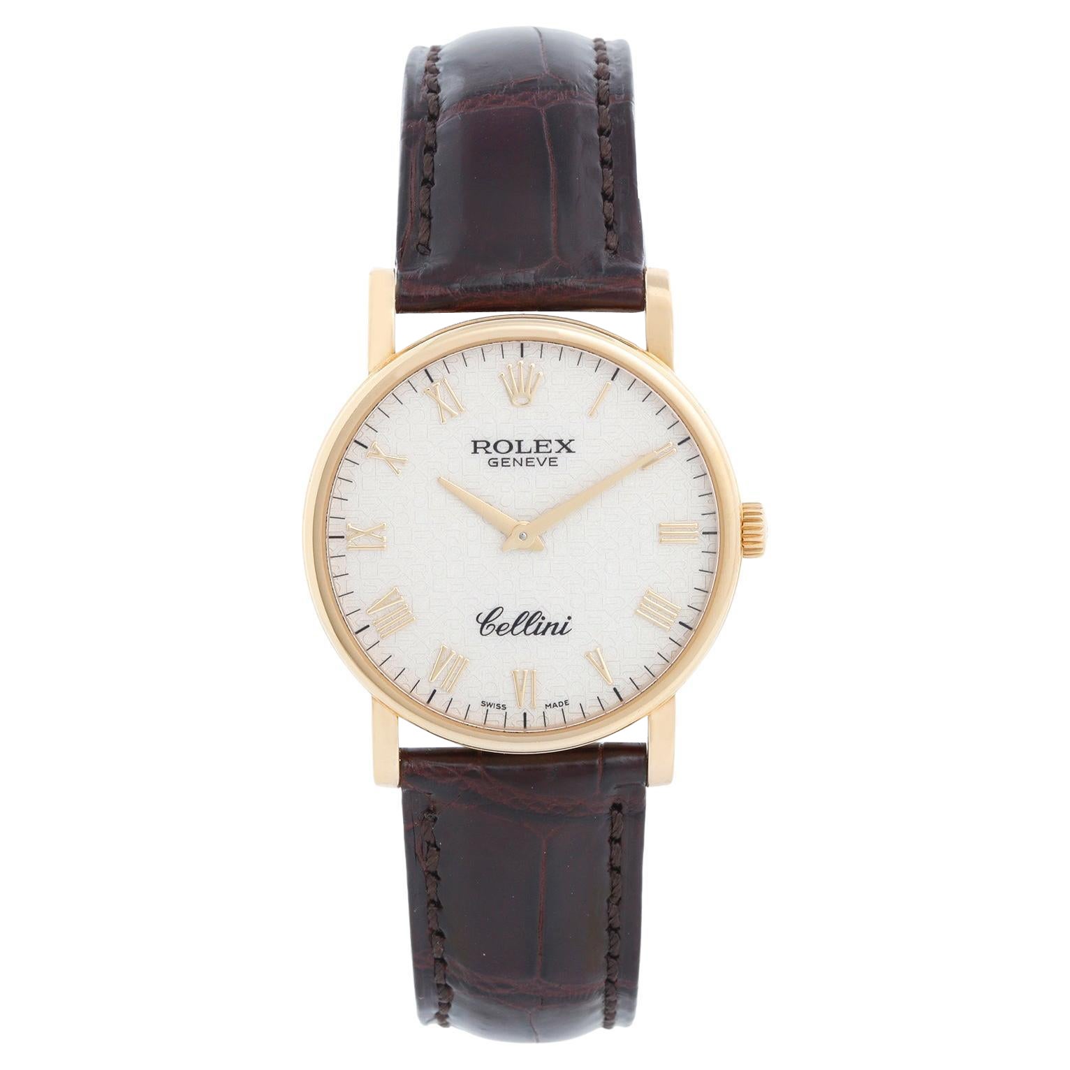 Rolex Cellini Classic 18k Yellow Gold Men's Watch 5115