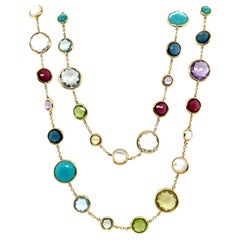 Collana Modern Color firmata Ippolita con gemme multicolore Rainbow Lollipop da 36 pollici