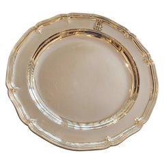 De una Casa Real Alemana Plato grande para servir 800/0 Plata Alemania 1900