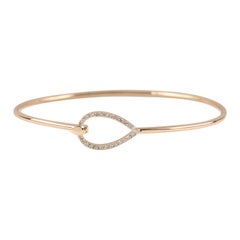 14k Solid Gold Natural Pave Diamond Bracelet Beautiful Wedding Gift For Women.