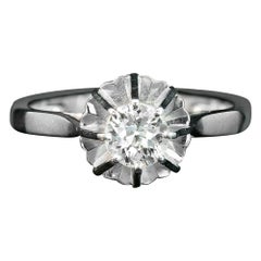 Art Deco Diamond Solitaire Ring Circa 1930s