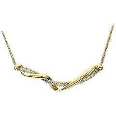 Jose Hess Diamond Gold Necklace