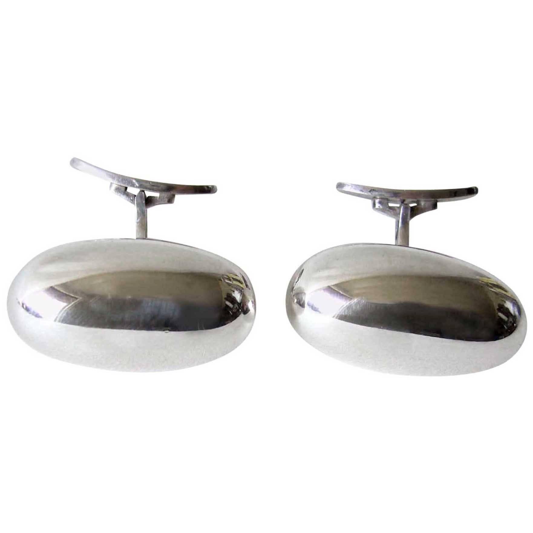 Vivianna Torun Bülow-Hübe for Georg Jensen Sterling Silver Cufflinks