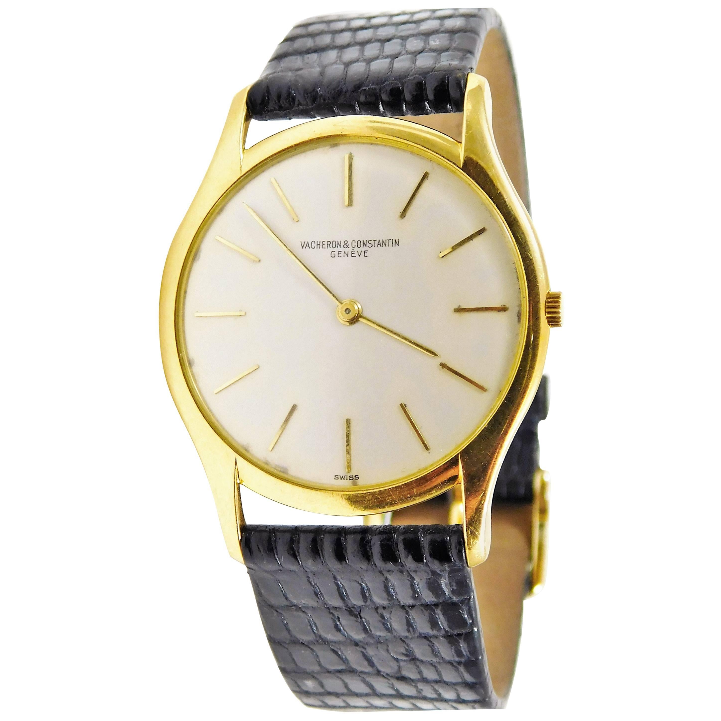 Vacheron Constantin Yellow Gold Ultra-Thin Mechanical Wristwatch
