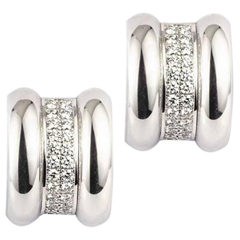 Chopard Diamond Pave Set Earrings .92 Carat