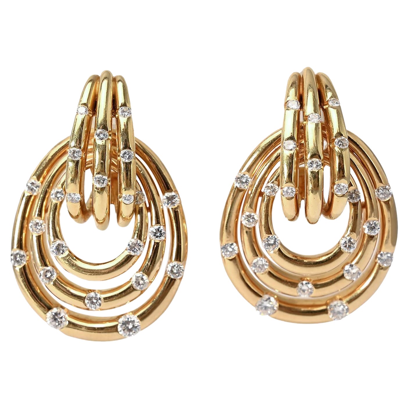 God and Diamond Mix and Match Creolen mit Gott und Diamanten