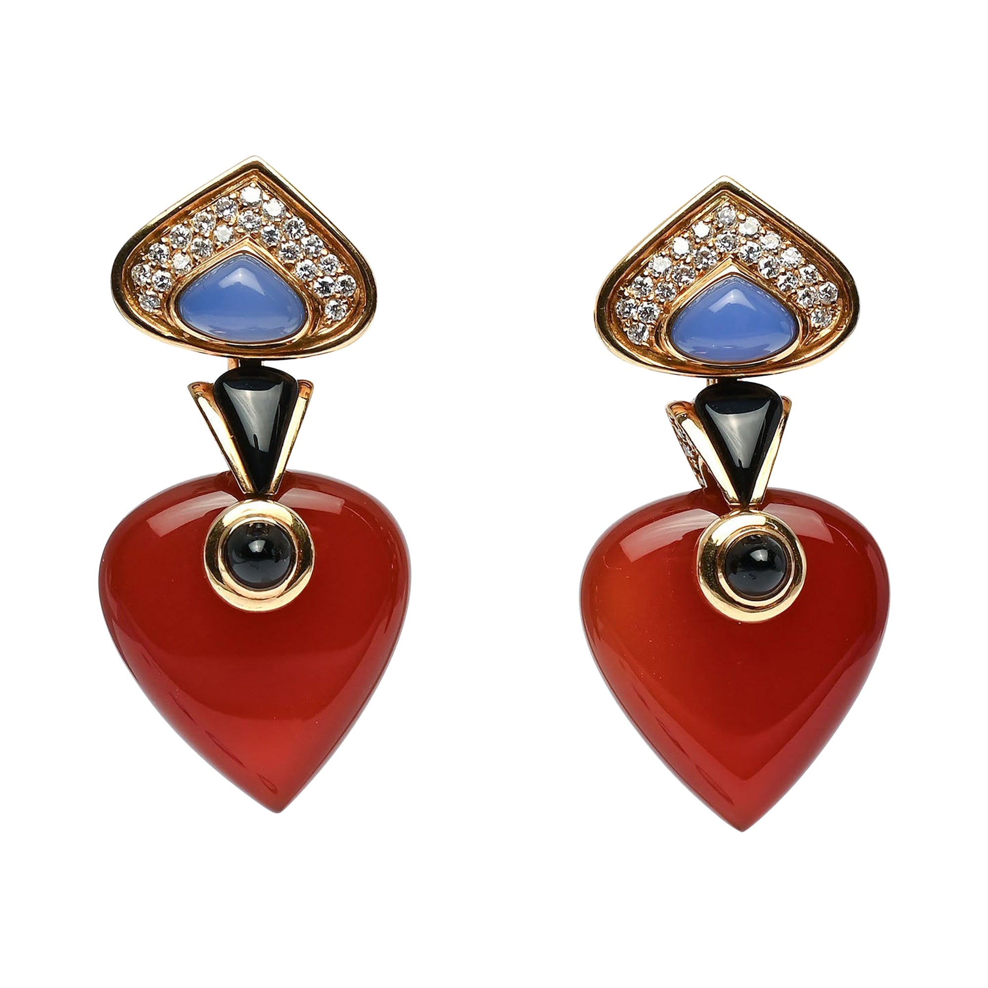 Marina B Interchangeable Dangle Earrings