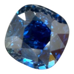 2.11 Carat Gubelin Certified Burma No Heat Blue Sapphire