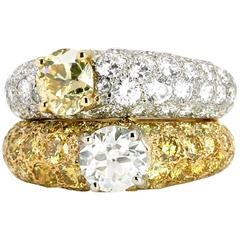 Cartier Fancy Yellow Diamond Ring