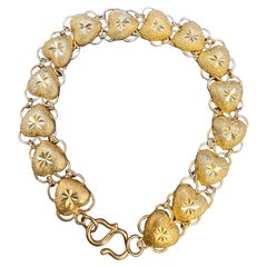 Bracelet en or jaune pur 24 carats, 16,5 g, 6,8 INCH