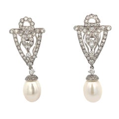Pendientes Día y Noche de Perlas y Diamantes