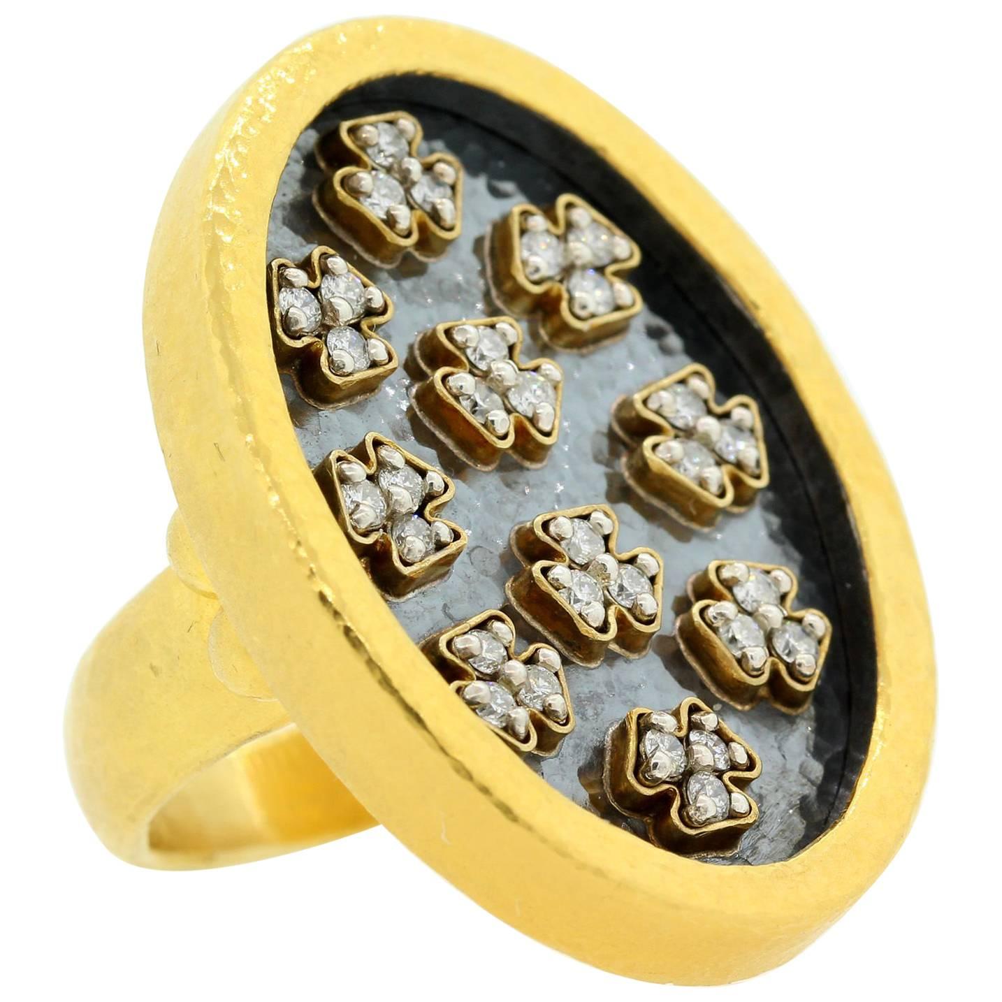 Gurhan Diamond and Gold Large Ring