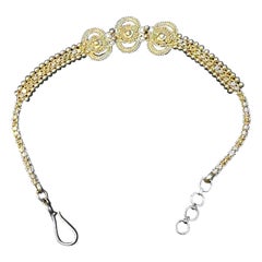 Hand Made 22 Karat  Yellow Gold Solid Bracelet, 8.6 Gm, 7 Inch