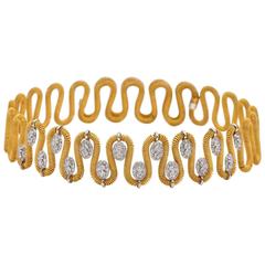 Marchisio Diamond and Gold Choker Necklace 2