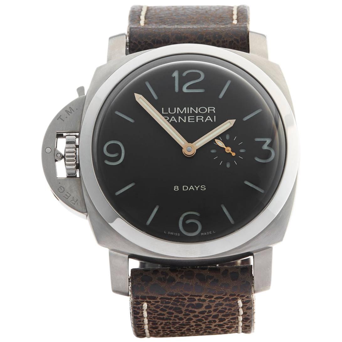 Panerai Luminor Titanium Mechanical Wristwatch Model PAM368