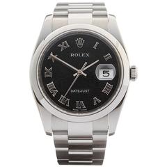 Rolex Stainless Steel Datejust Automatic Wristwatch Model 116200