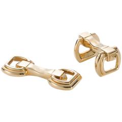 Cartier Gold Stirrup Cufflinks