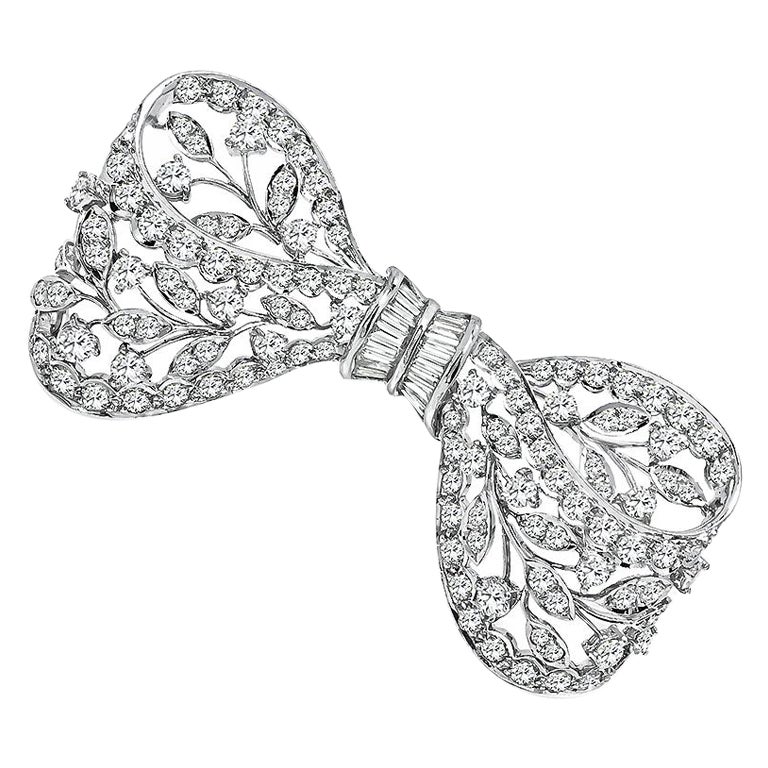 3.00ct Diamond Bow Pin