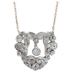 Elegant Diamond Silver Gold Pendant 7