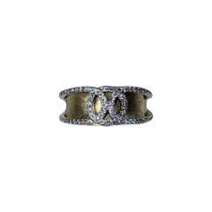 0.40ct Diamond chunky engagement ring 14ct yellow gold 6.5g