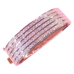 11,50 Karat natürliche Diamanten 18K Gold Modernes Armband