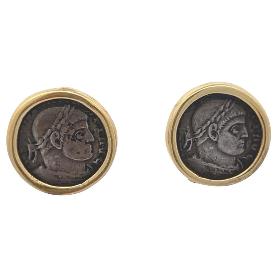 Roman Coin Earrings For Sale