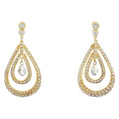 Briolette Diamond Dangle Earrings
