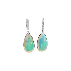 Elegant Opal Drop Earrings