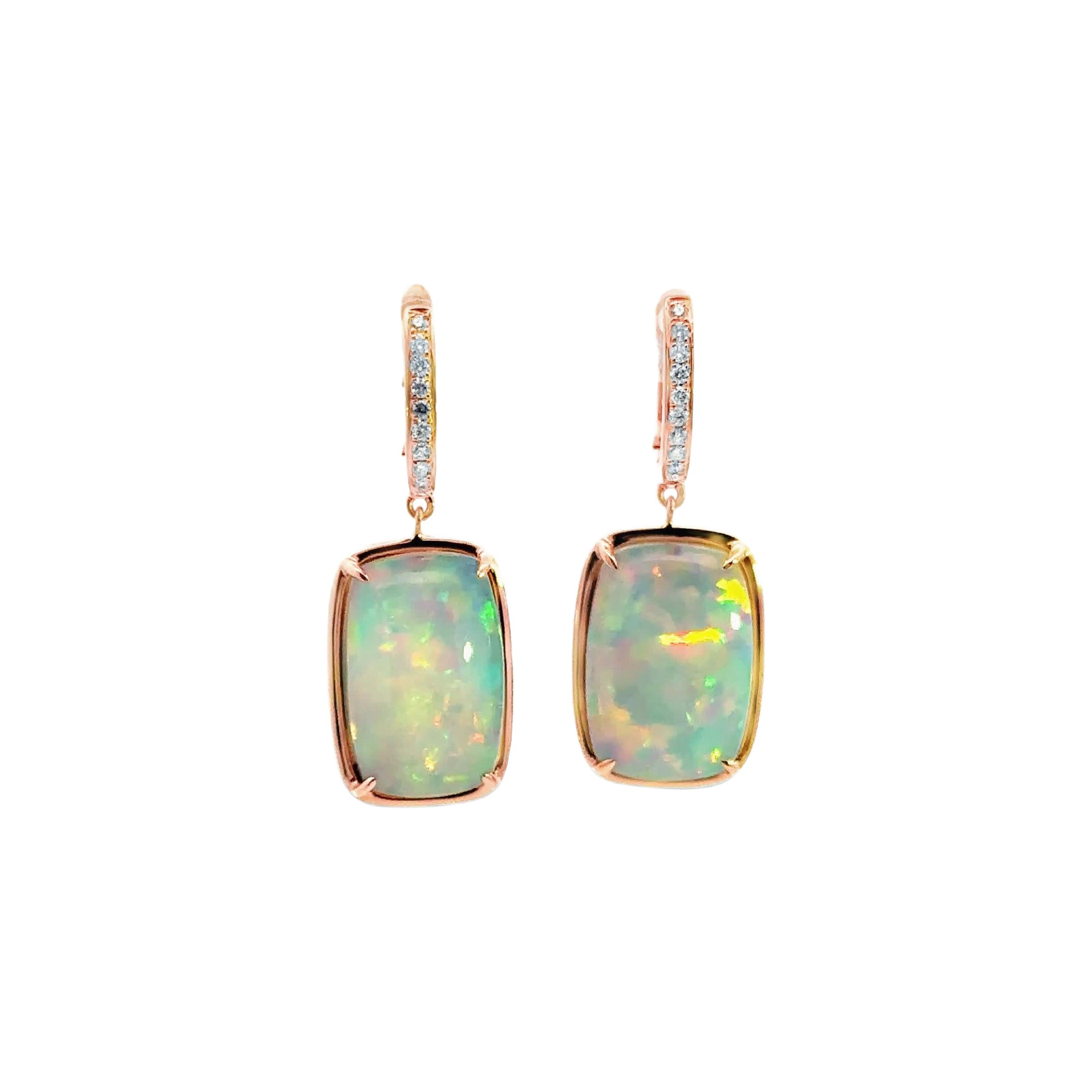 Elegant Opal Drop Earrings