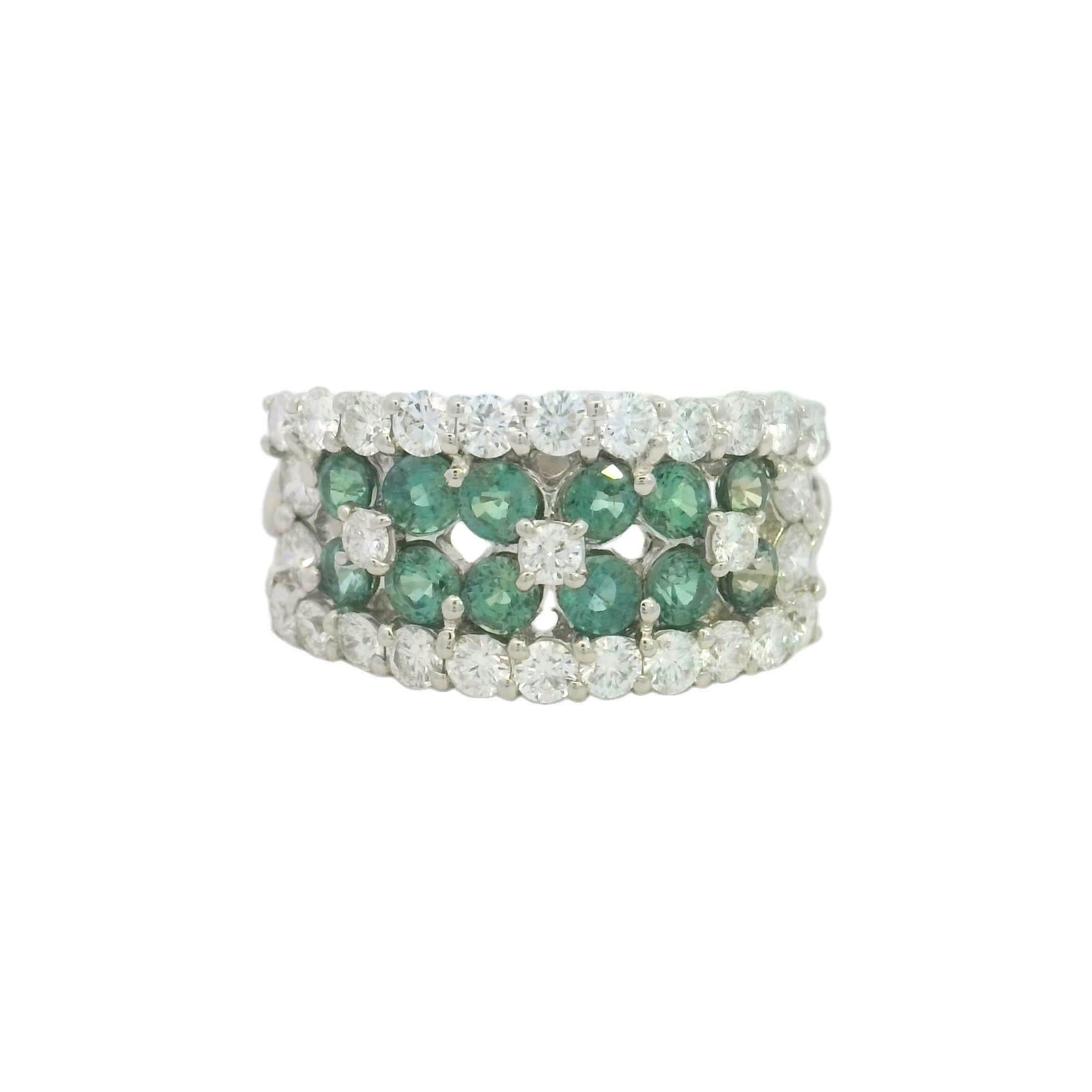 Elegant Emerald and Diamond Ring