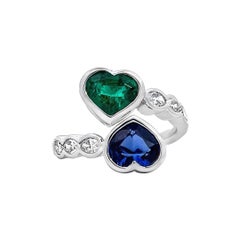 Elegance - Bague en pierre précieuse en forme de coeur