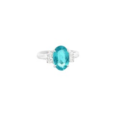 Stupendo anello ovale Paraiba