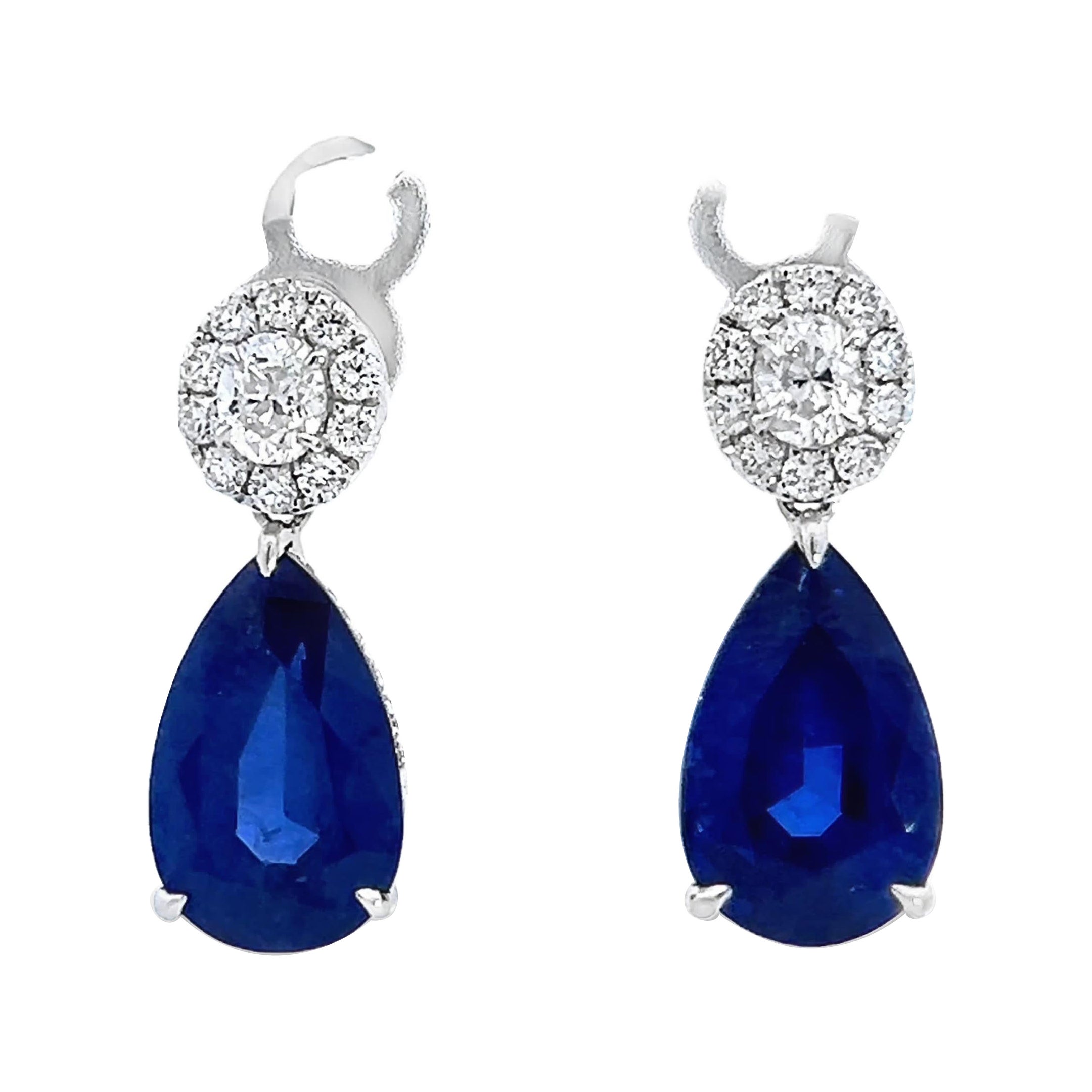 Elegant Sapphire Drop Earrings