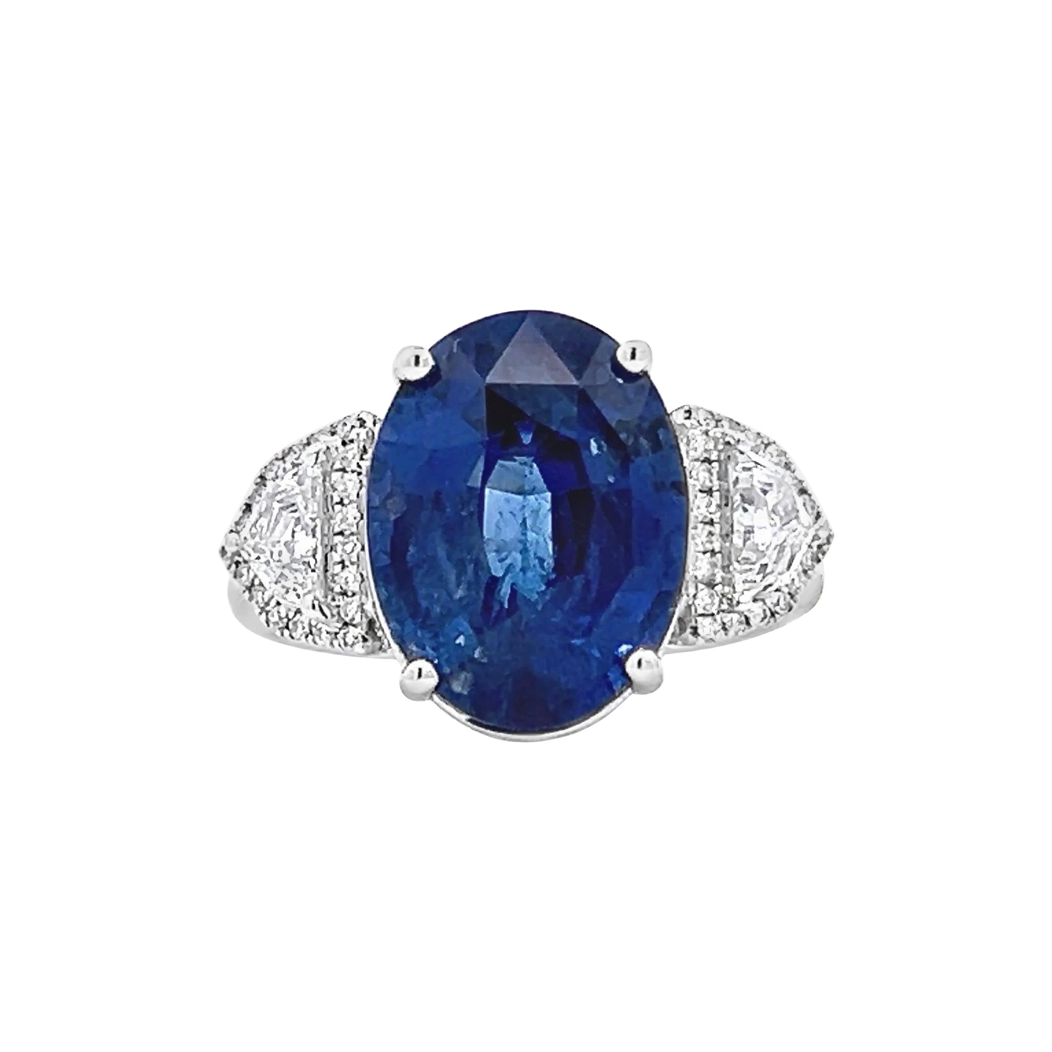 Elegant Sapphire and Diamond Ring