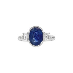 Elegant Sapphire and Diamond Ring