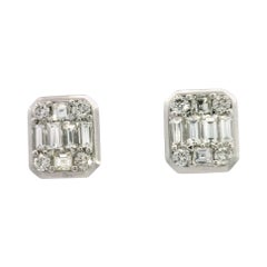 Boucles d'oreilles élégantes en diamant