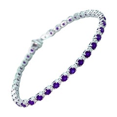 Elegant Purple Gemstone Bracelet