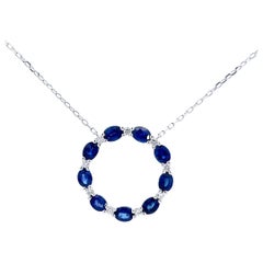 Elegant Sapphire Pendant Necklace